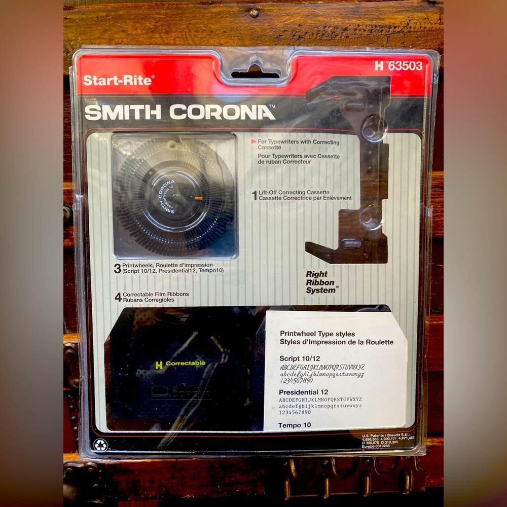 Smith Corona H typewriter replacement pinwheels and ribbon